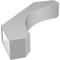 Ekena Millwork 5 1/2-in. W x 28-in. D x 34-in. H Legacy Architectural Grade PVC Knee Brace BRCP055X28X34LEC - alternate 4